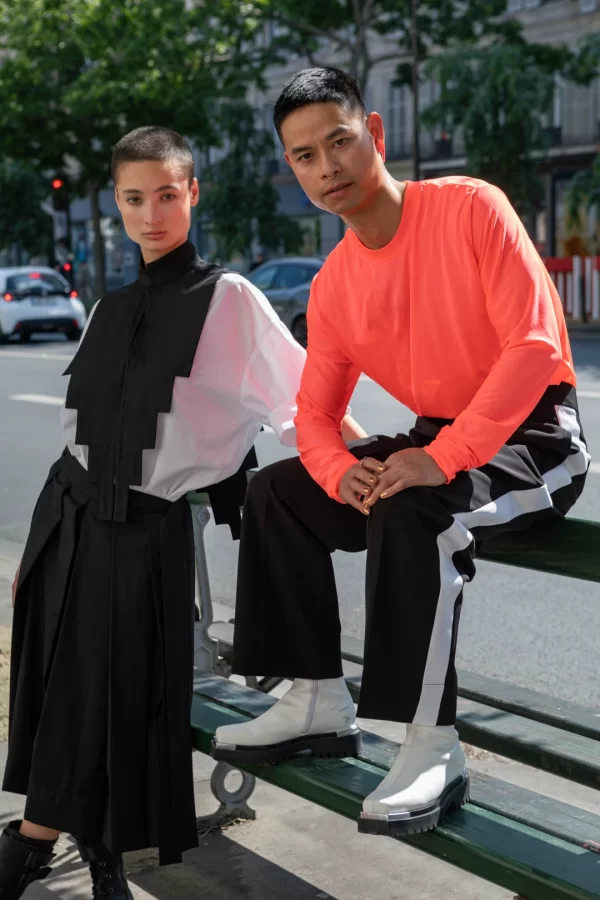 LONG SLEEVES MESH ORANGE NEON